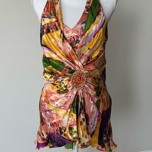 Gorgeous halter tie fancy top